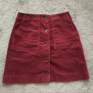 Uniqlo corderoy miniskirt